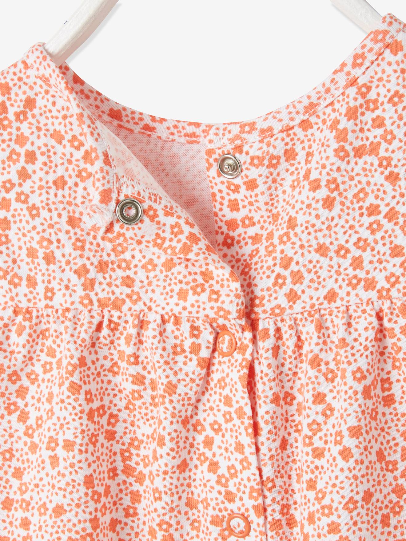 T-shirt imprimé fleurs bébé marine imprimé
