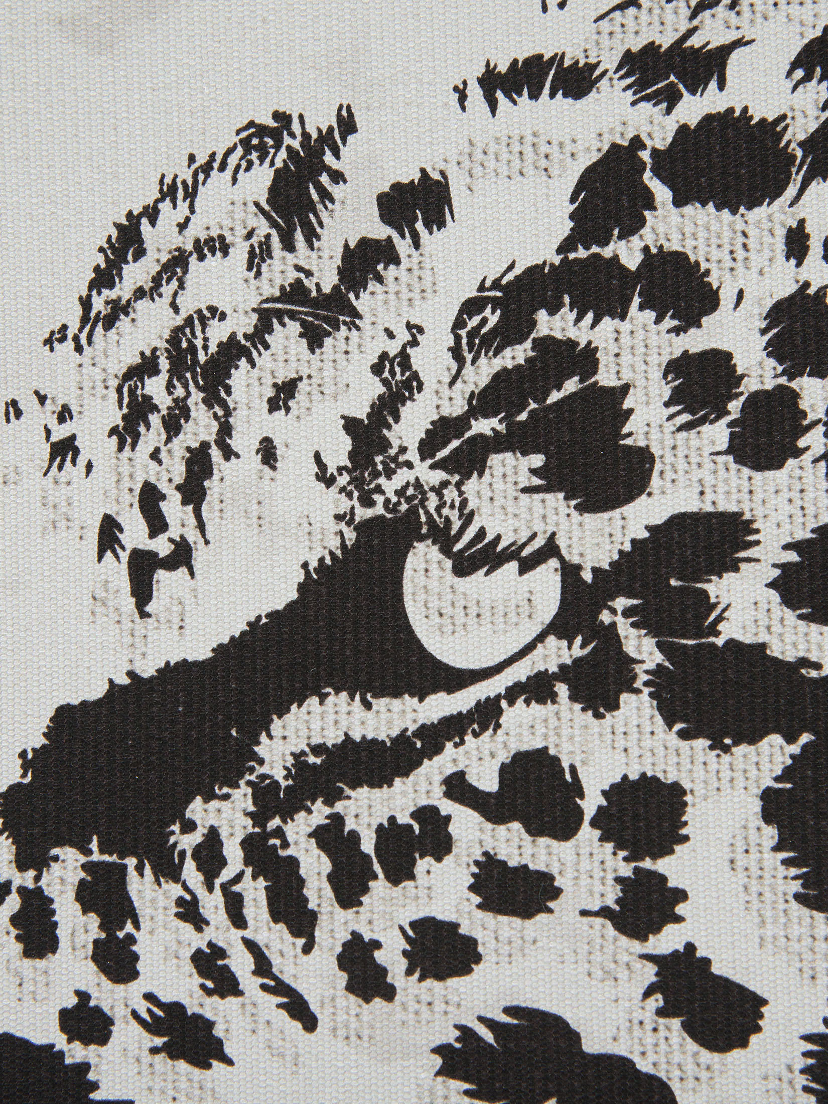 Leopard Leinwand-Druck-gerahmt, Schwarz/Weiss