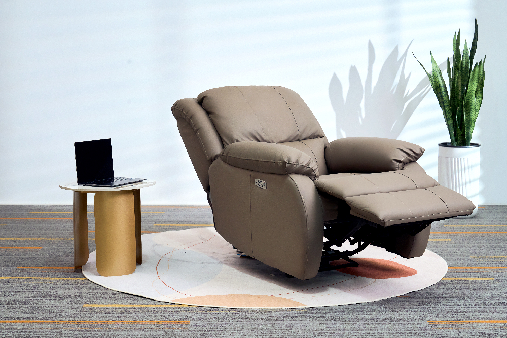 Happy Home Elektrischer Massagesessel mit Beinanhebung & verstellbare Rückenlehne HWP72-BRN