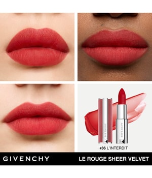 GIVENCHY Le Rouge Sheer Velvet Lippenstift-3.4 g