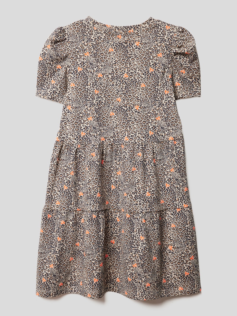 Kleid mit Allover-Muster in offwhite