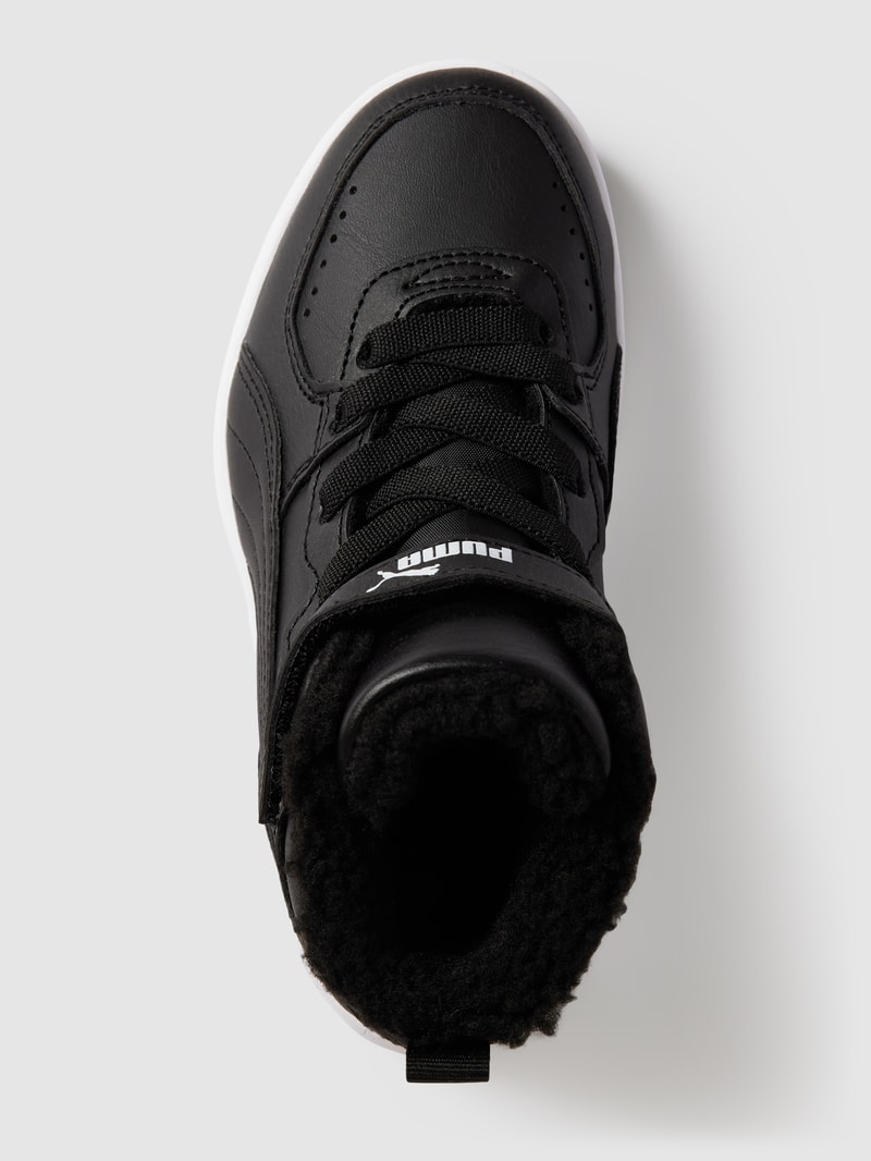 High Top Sneaker mit Futter aus Teddyfell Modell 'JOY FUR' in schwarz