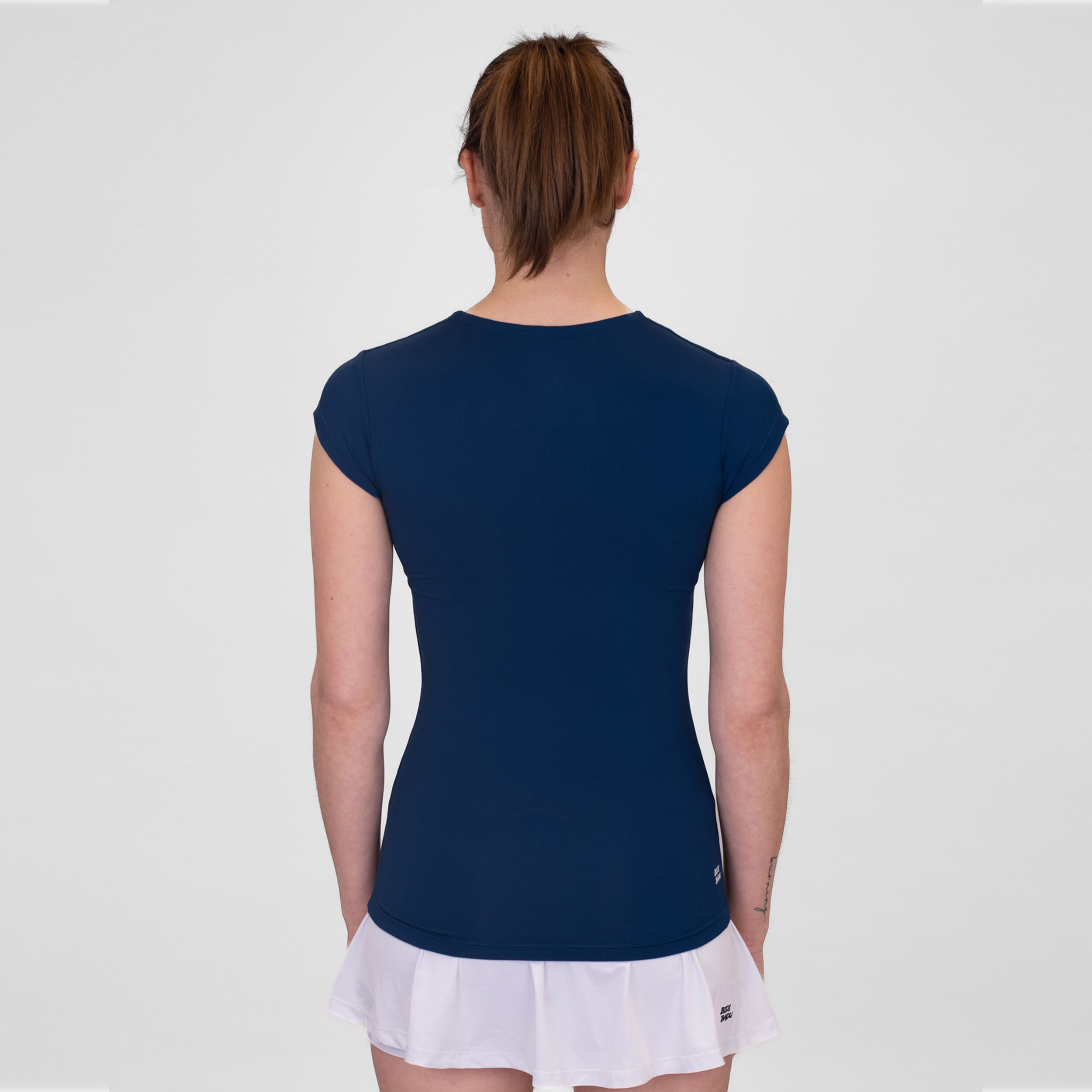 Crew V-Neck T-Shirt Damen - Dunkelblau