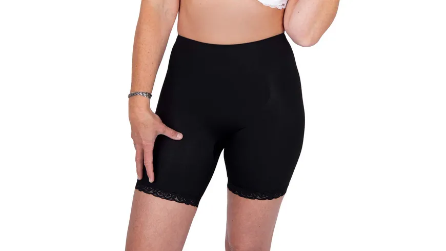 NO-MI Damen figurformende Short Sleek Lace Black