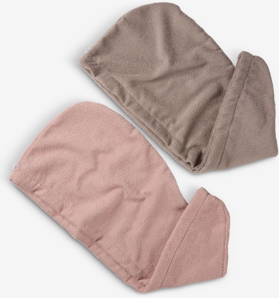 TUNADAL TUNADAL hårturban 2 stk. sand/rosa