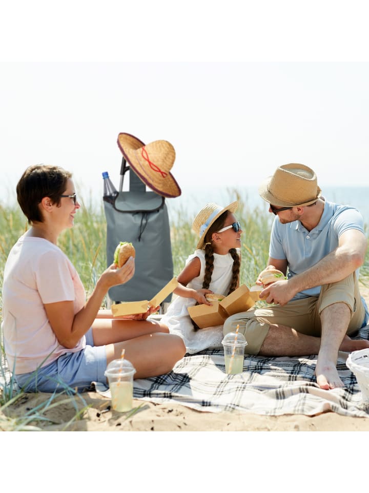 relaxdays Einkaufstrolley in Grau günstig kaufen onesize