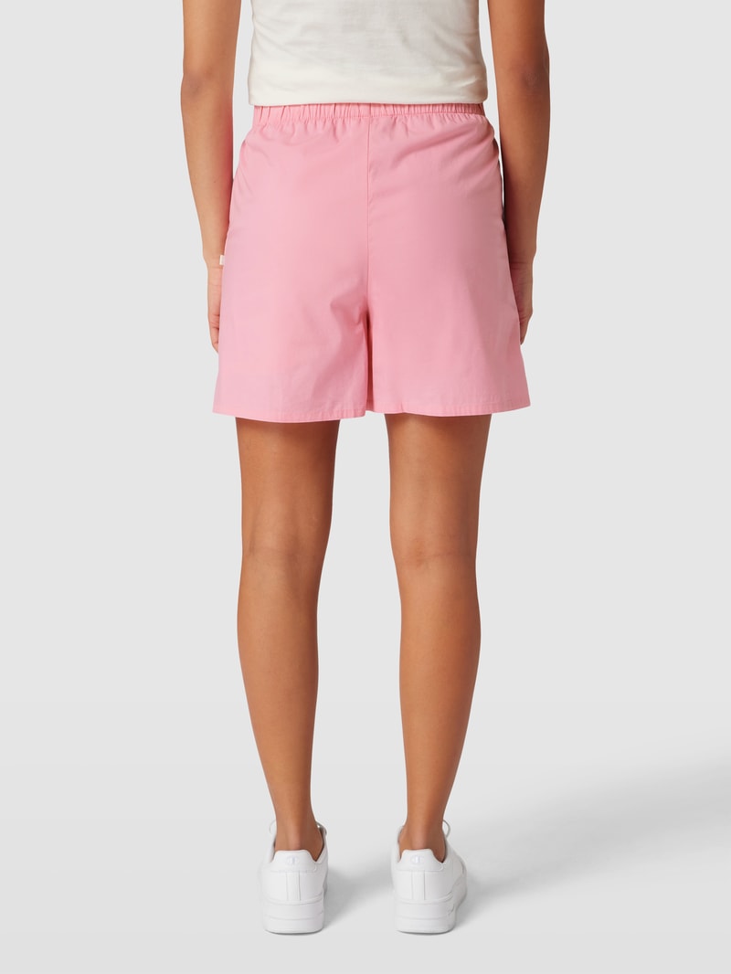 Shorts mit elastischem Bund in hellrosa