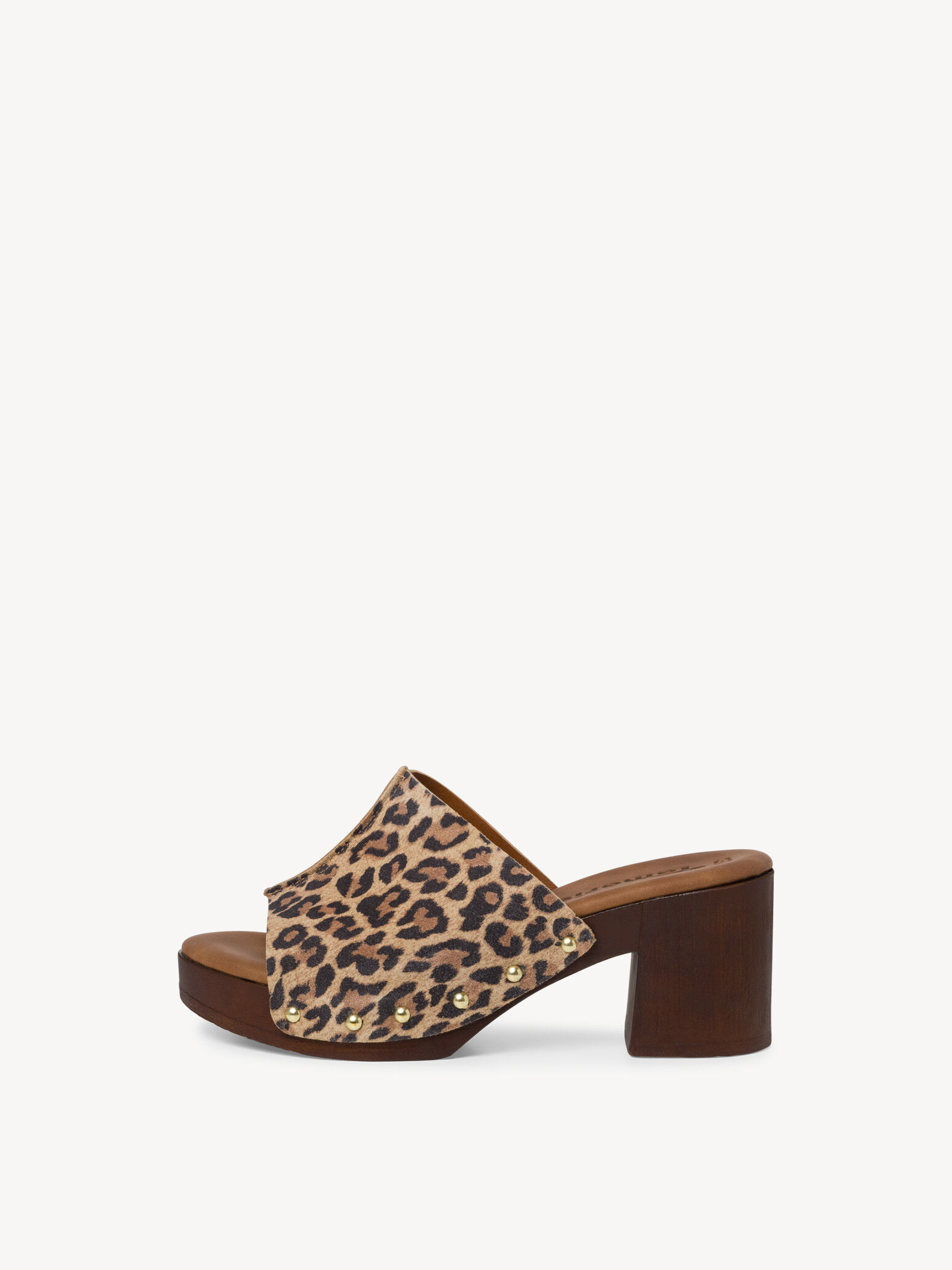 Mule en cuir - marron