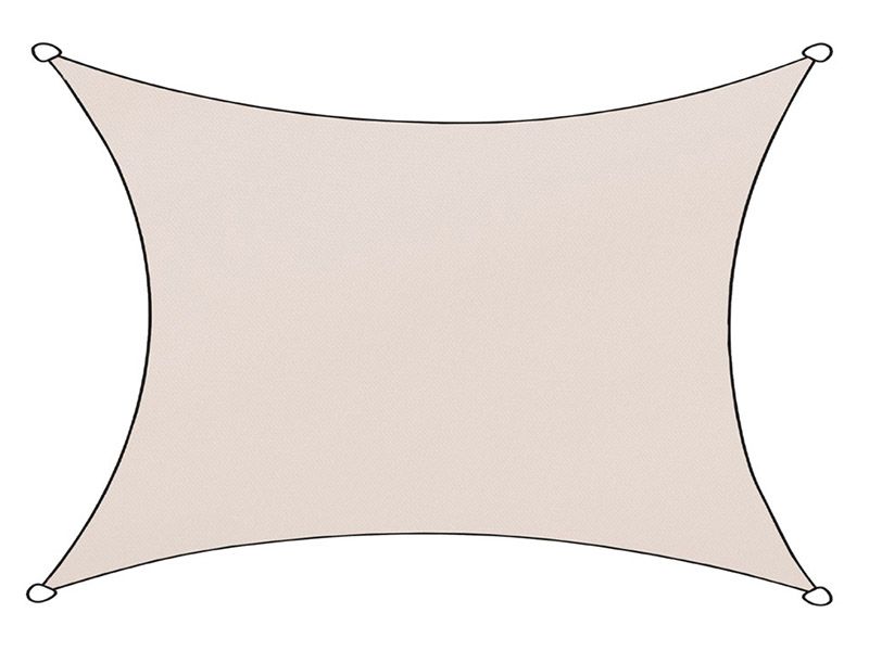 Livn Livigno oxford rechthoek 3 x 4 Meter Schattentug