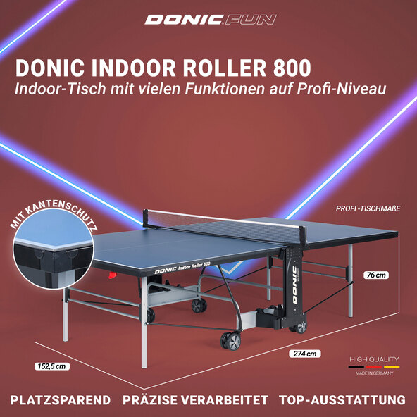Indoor Tischtennisplatte Roller 800