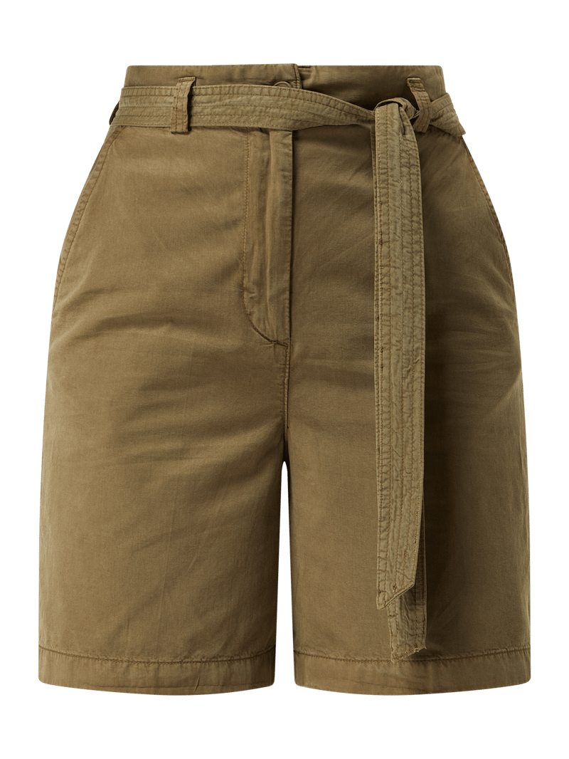 Shorts mit Lyocell-Anteil in olivgrün