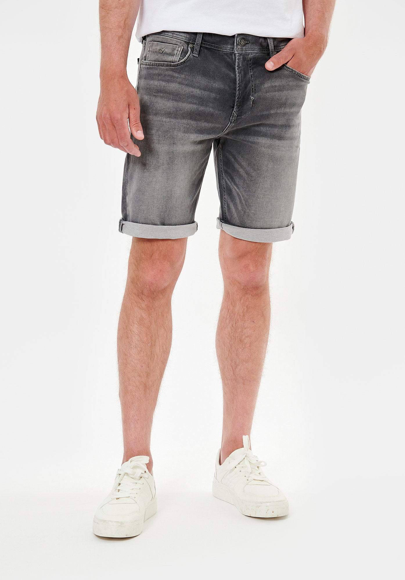 ELIX   Short gris straight homme