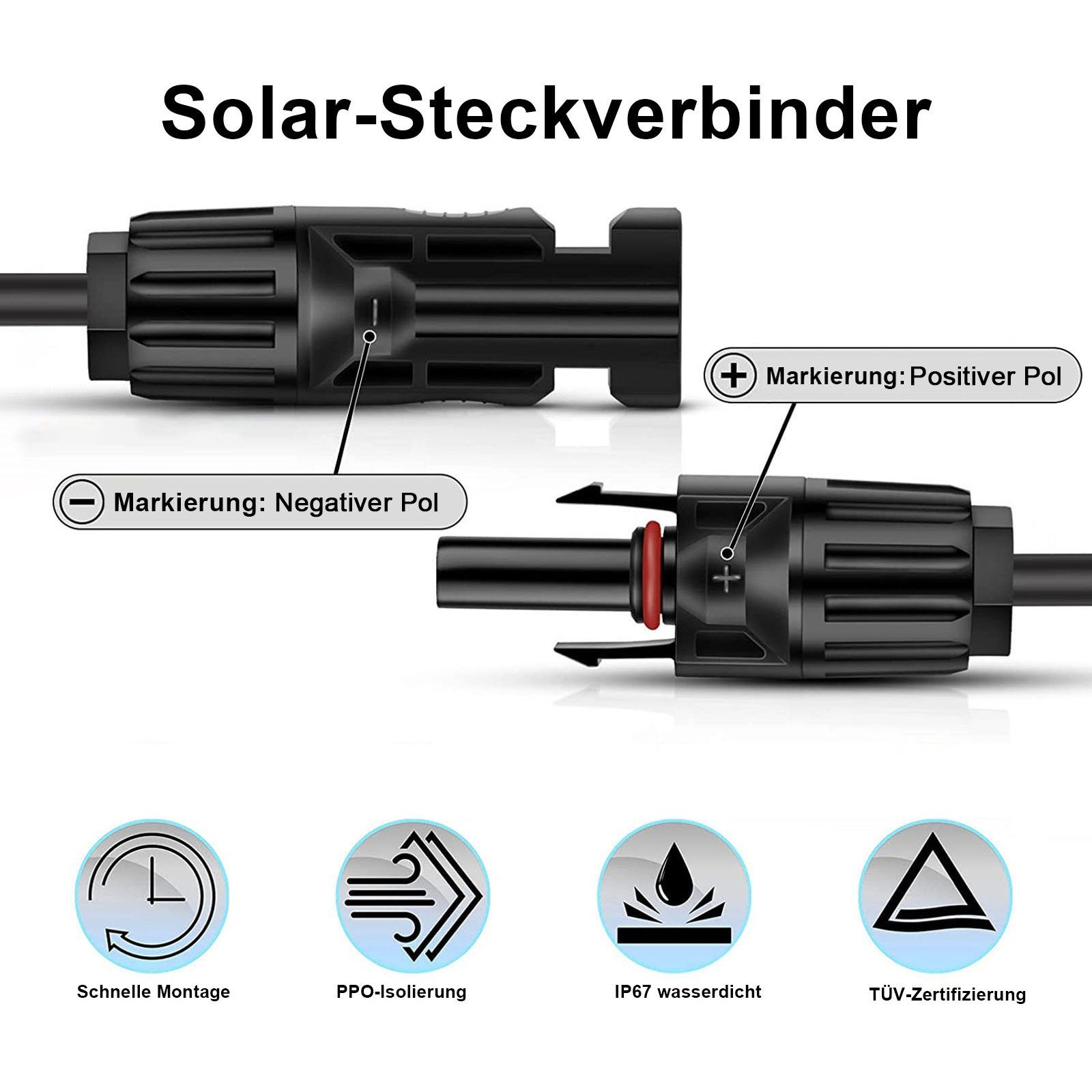 PFCTART Solaranlage 100W-Photovoltaik-Panel, Hochwertige Solarpanel