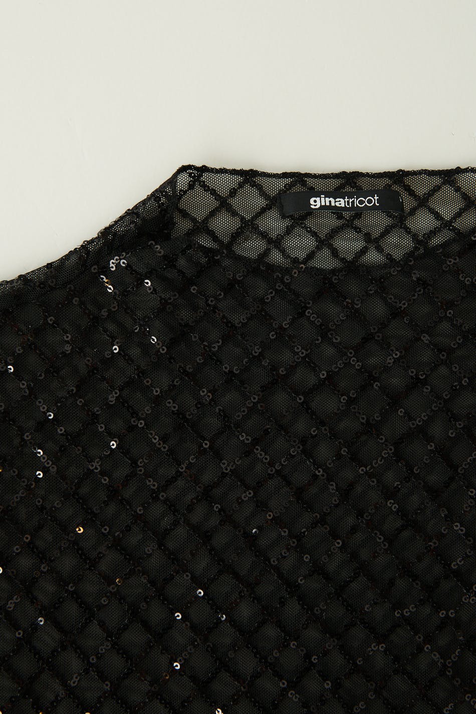 Square sequin top