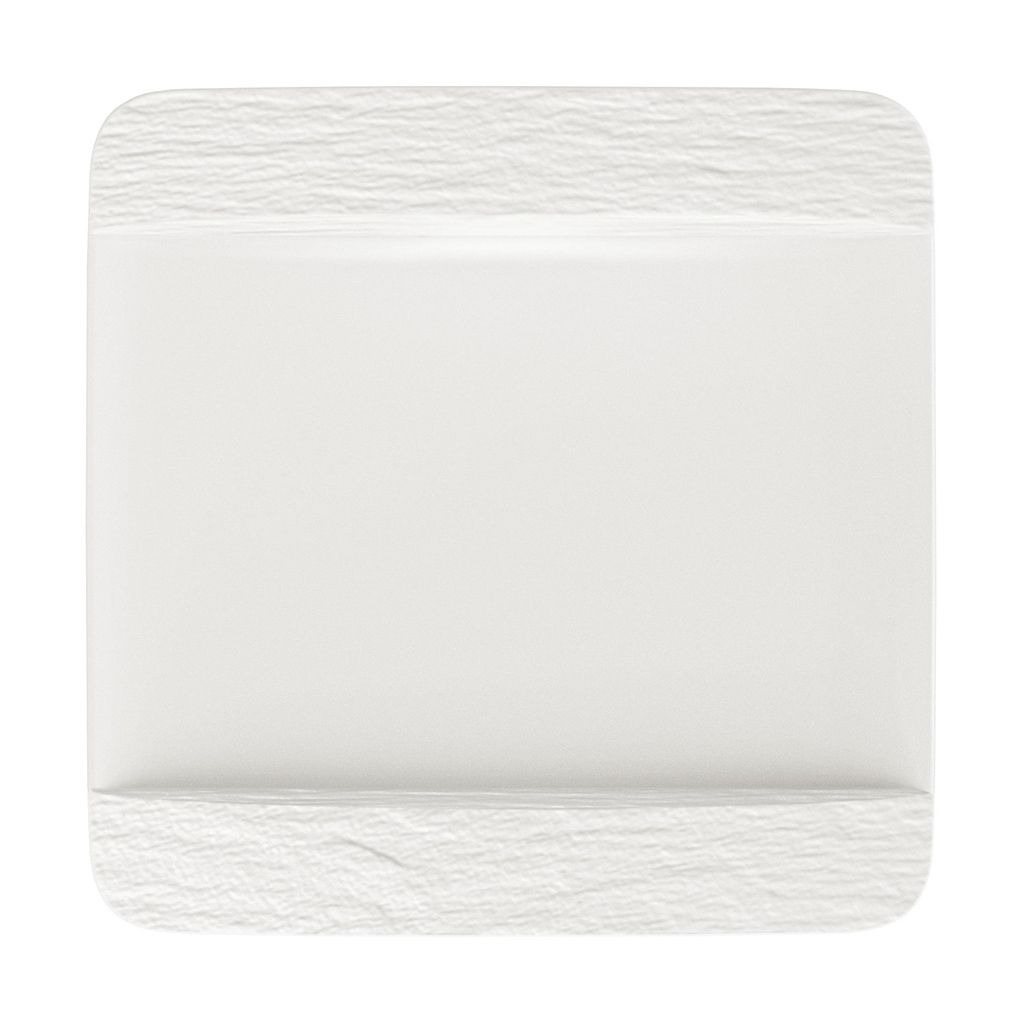 Villeroy & Boch Speiseteller quadratisch Manufacture Rock blanc