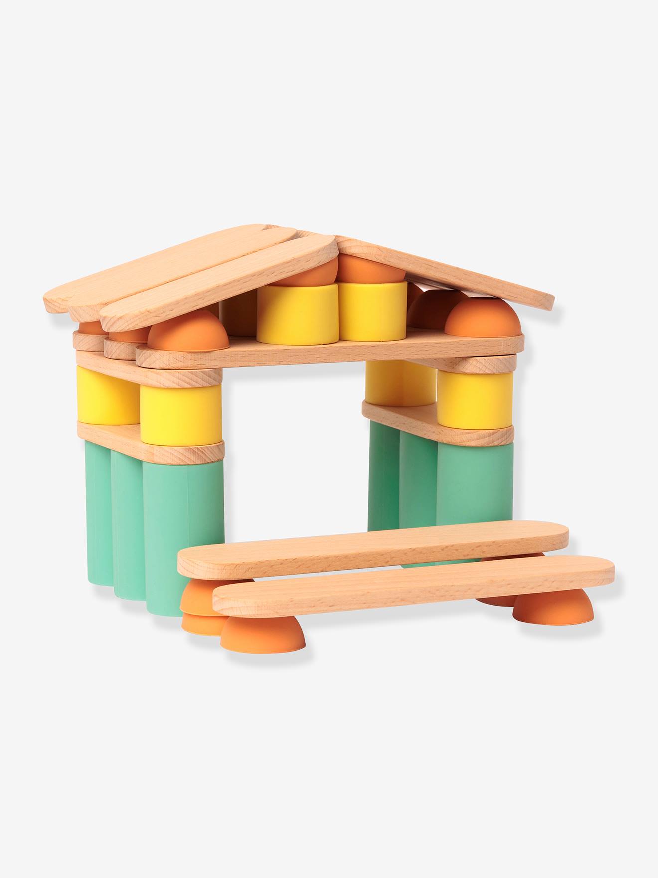 Oppi Kinder Baustein-Set STIX OPPI, 60 Teile - mehrfarbig