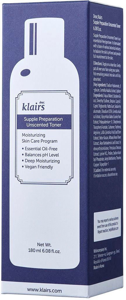 Dear Klairs Toner Supple Preparation Unscented Toner
