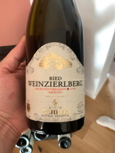 ZöhrerRied Weinzierlberg Urgestein Terrassen Riesling 2022