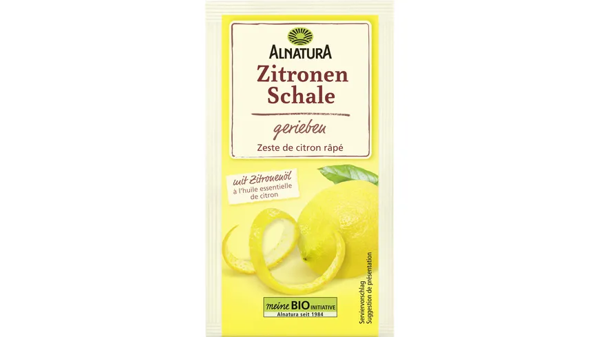 Alnatura Bio Zitronenschale gerieben 5 g