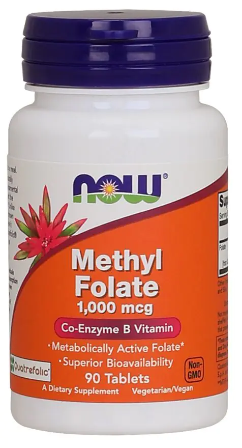 Now Foods metil folat 1000 mcg, tablete