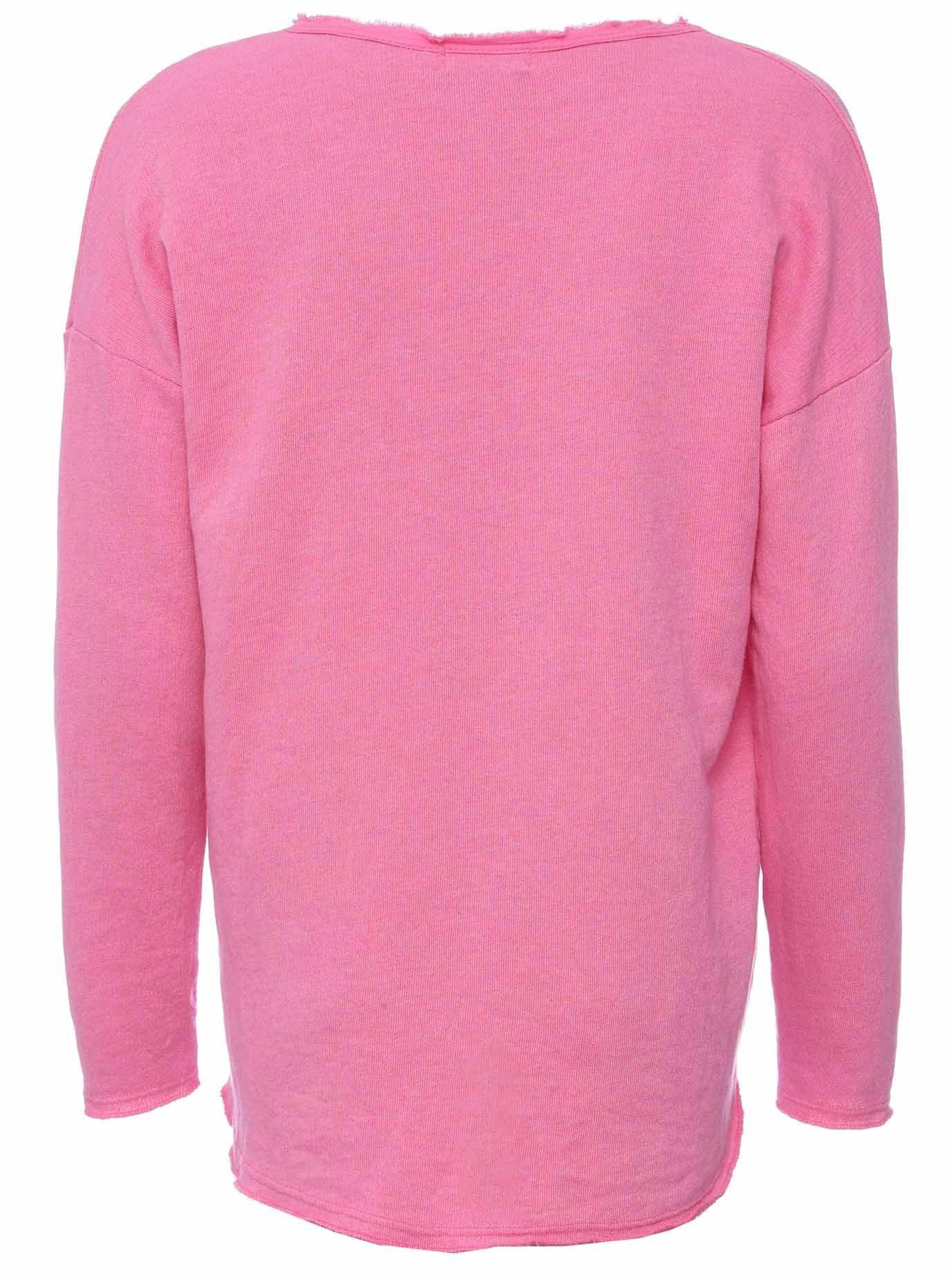 Zwillingsherz Sweatshirt mit tonalem Print vorn