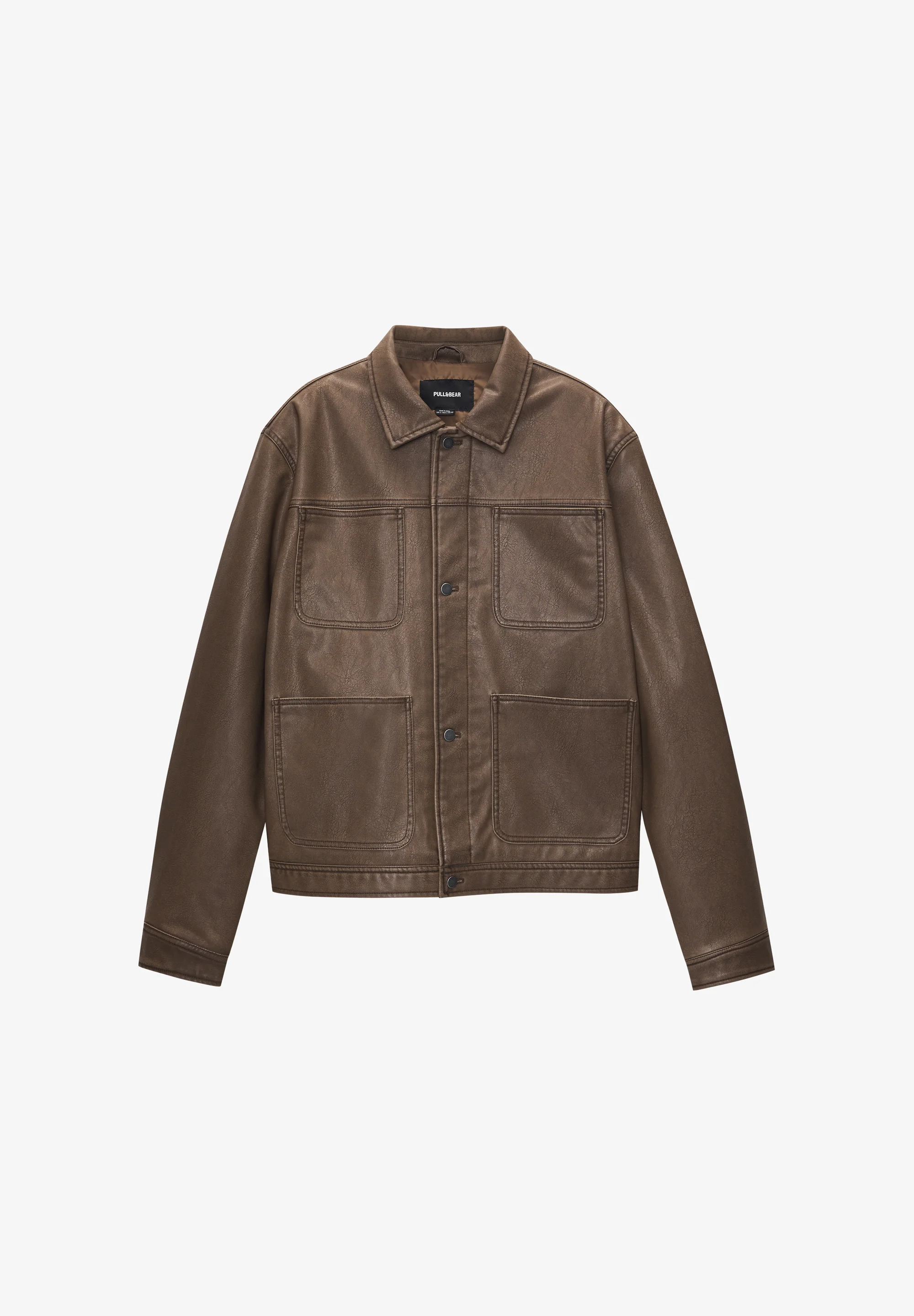 PULL&BEAR UTILITY - Chaqueta de piel sintética