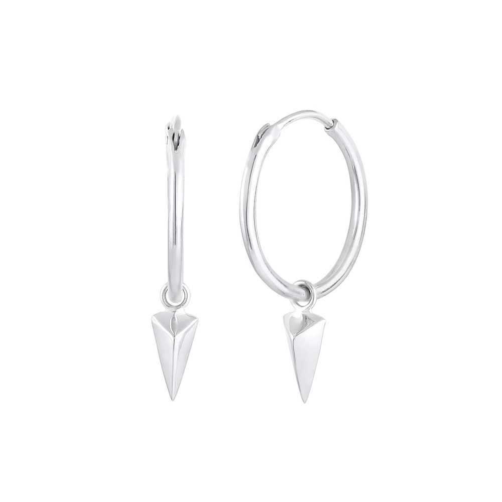 Elli Elli Boucles d'Oreilles Créoles Pendentifs Triangle Geo Boucles d'oreilles Femme  Boucles d'oreilles