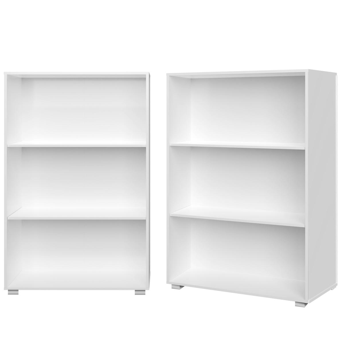 Casaria Bücherregal Vela Weiß 3 Fächer