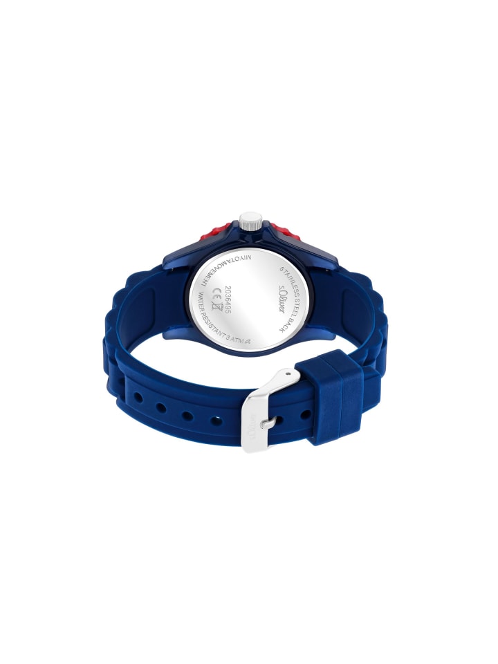 s.Oliver Quarzuhr 2036495 in Blau günstig kaufen onesize