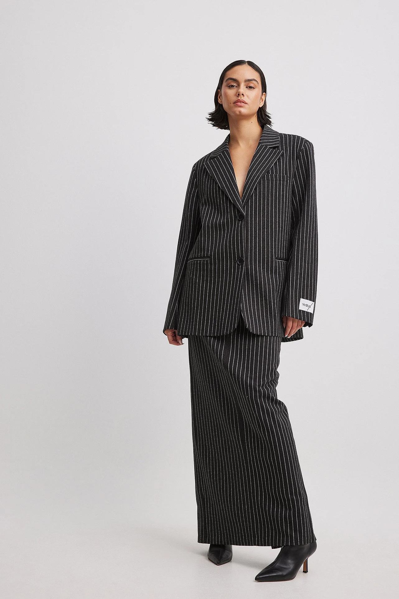 Oversize Nadelstreifen-Blazer
