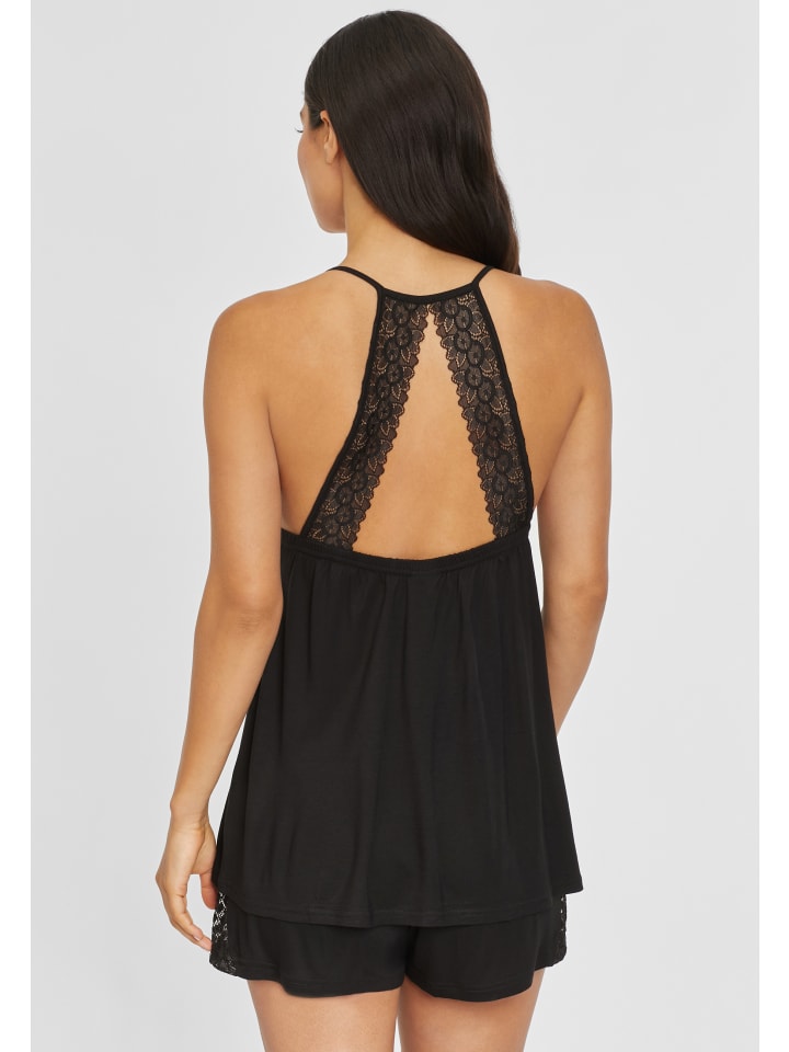 LASCANA Shorty in schwarz günstig kaufen