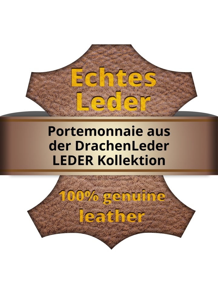 DrachenLeder Portemonnaie Leder Damen, Jugend Geldbörse Schlangenoptik günstig kaufen onesize