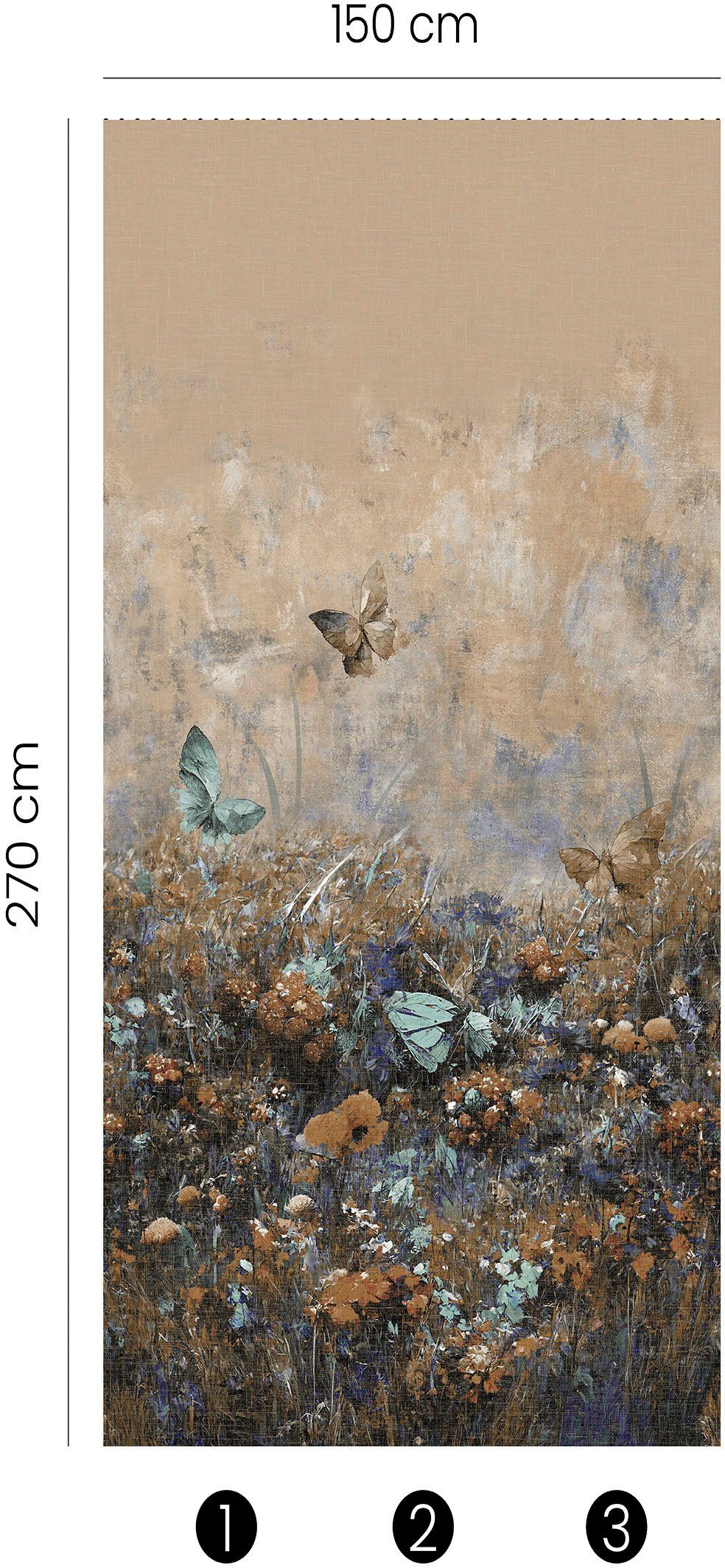 Fashion for walls Fototapete Magic Meadow, glatt, floral, Phthalate frei, GUIDO MARIA KRETSCHMER
