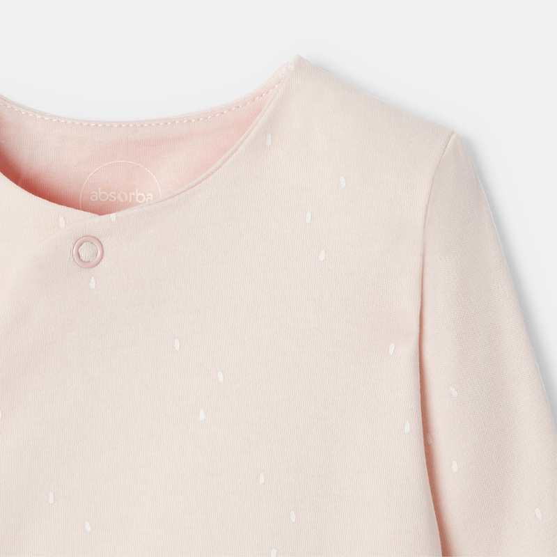 Dors-bien en coton bio matelassé rose naissance Absorba