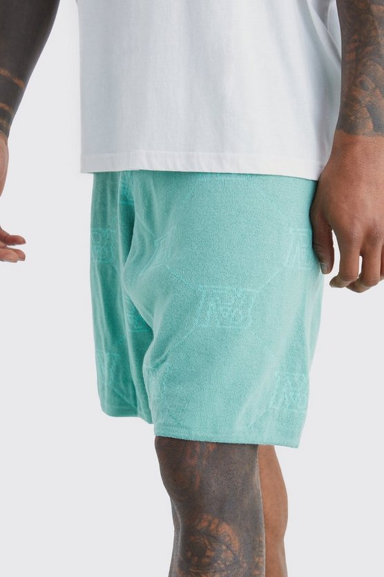 Lockere Shorts mit Monogram