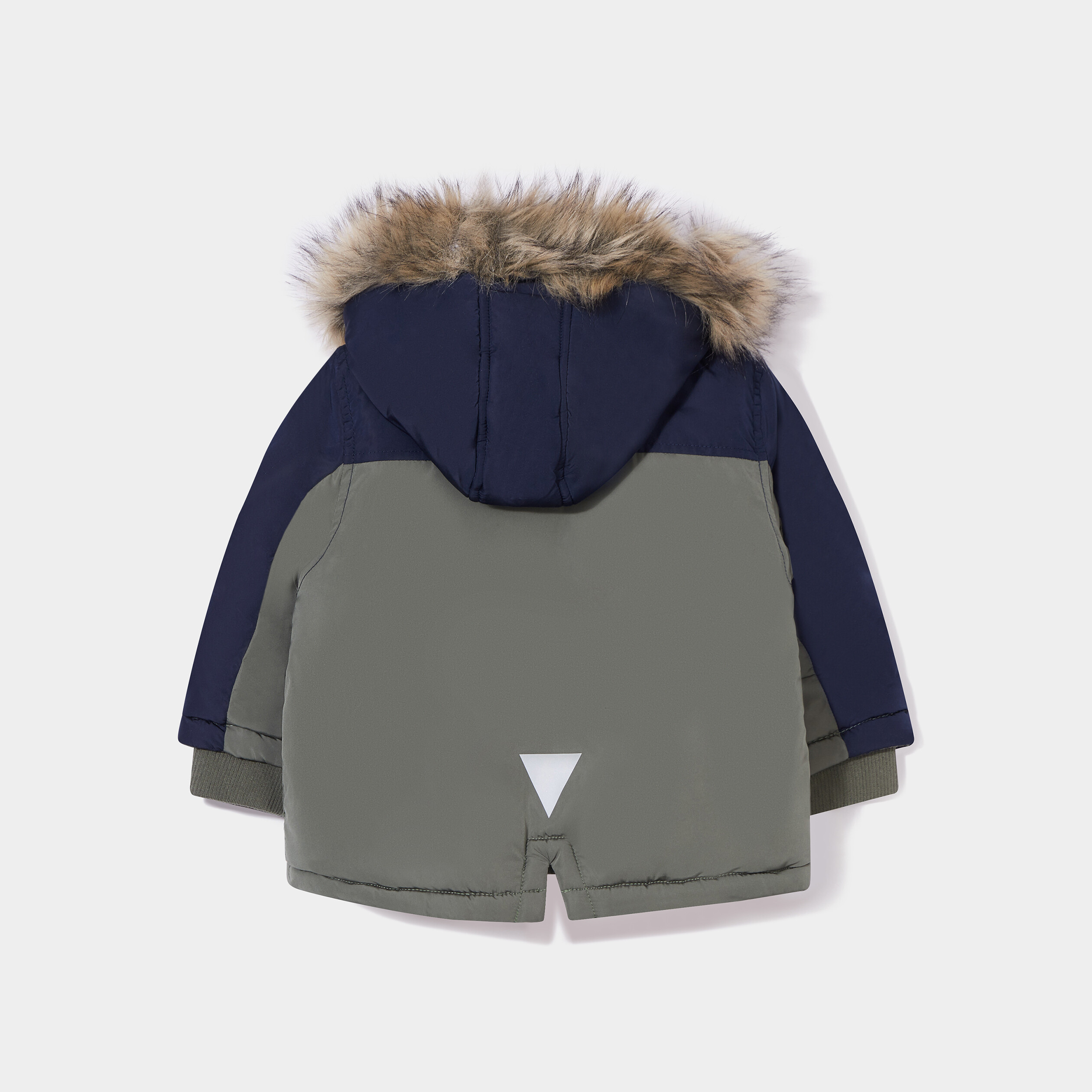Parka à capuche imitation fourrure vert kaki bébé garçon | La Halle