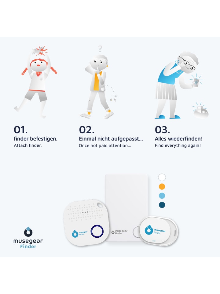 musegear Bluetooth-Schlüsselfinder 