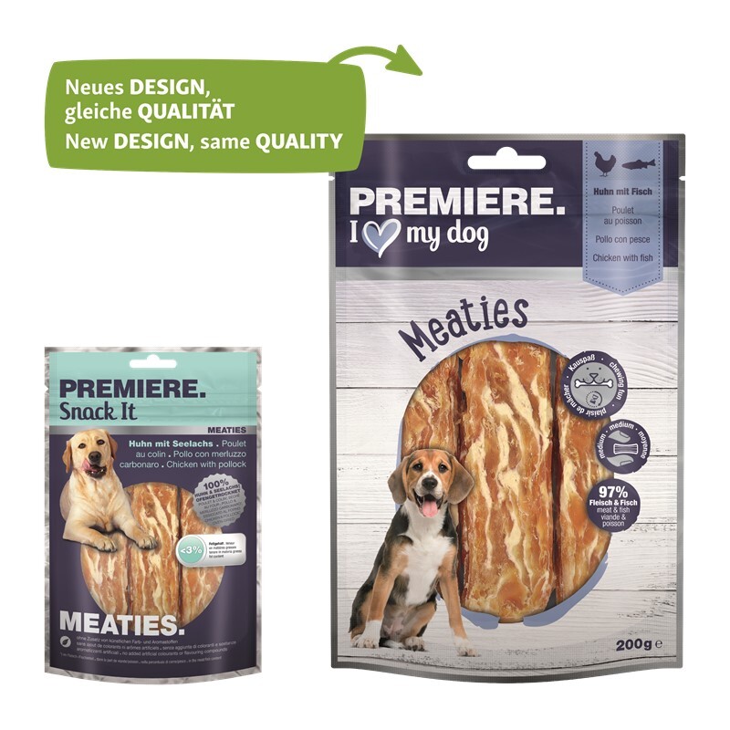 PREMIERE Snacks PREMIERE Meaties Huhn mit Fisch 200g