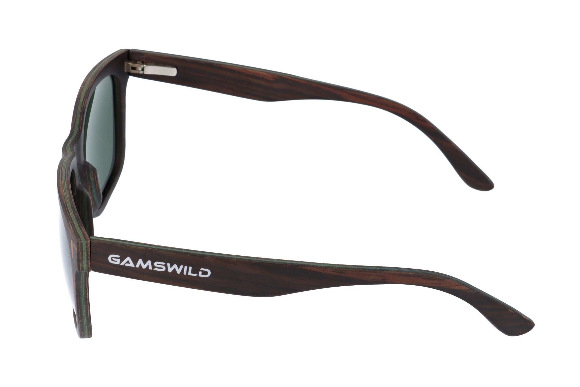 Gamswild Sonnenbrille WM0011 GAMSSTYLE Holzbrille Damen Herren Unisex, polarisierte Gläser in braun, grau, blau & G15
