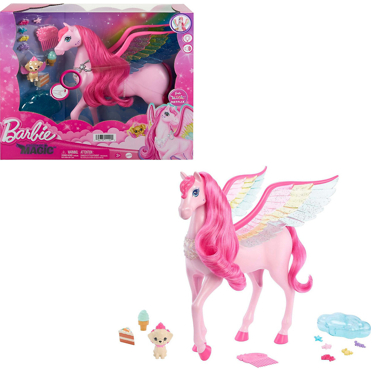 Barbie Verborgener Zauber Einhorn Pegasus