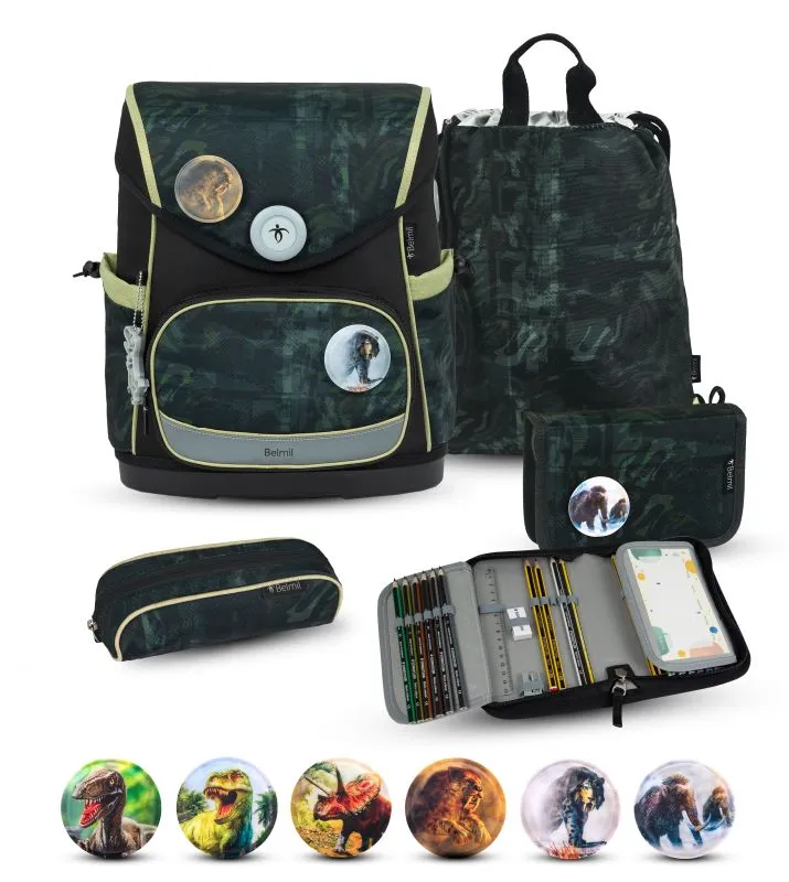 Belmil Premium Compact Plus Schulra﻿nzen-Set 5-tlg - Grey Stone