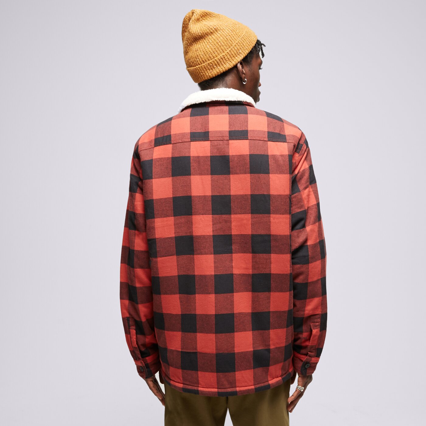 TIMBERLAND JACKE BUFFALO PLAID SHERPA LINED Rot