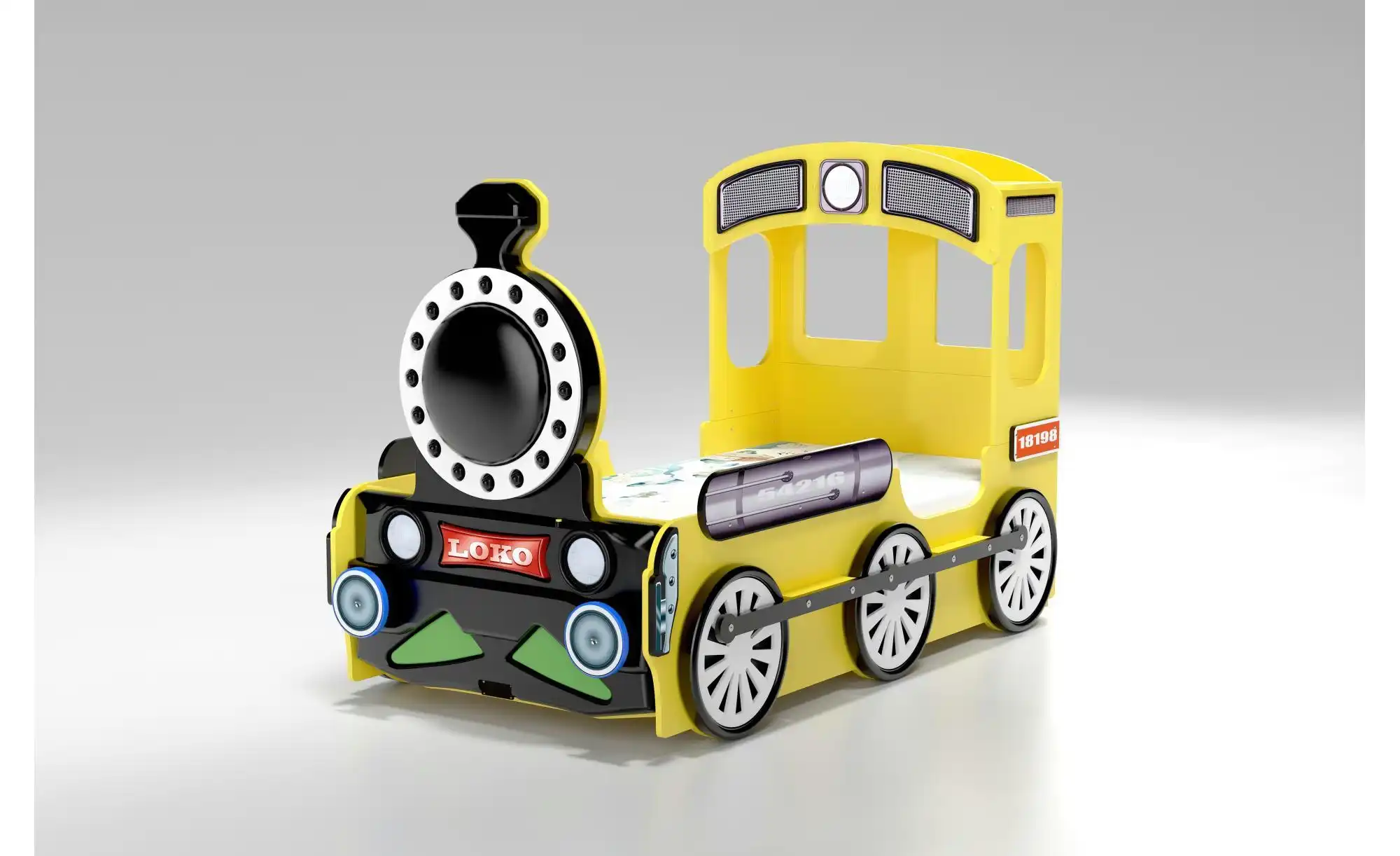 Autobett Lokomotive