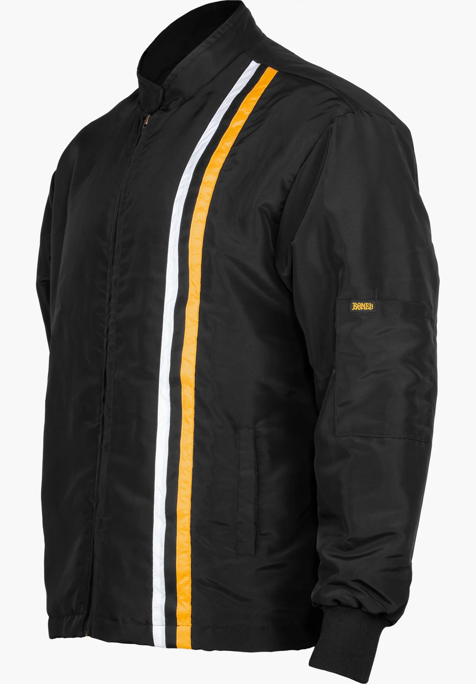 Black \u0026 Gold Zip Race Jacket