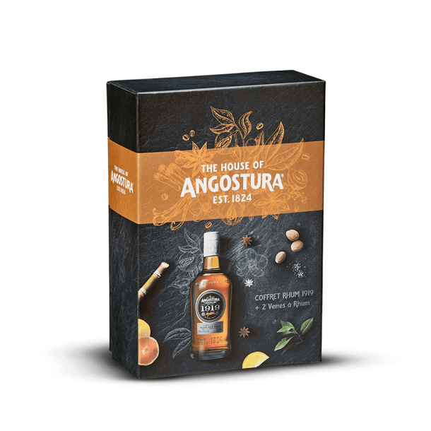 Coffret Angostura 1919 + 2  verres