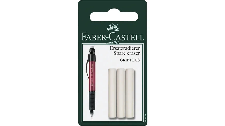 FABER-CASTELL Ersatzradierer für Druckbleistift GRIP PLUS