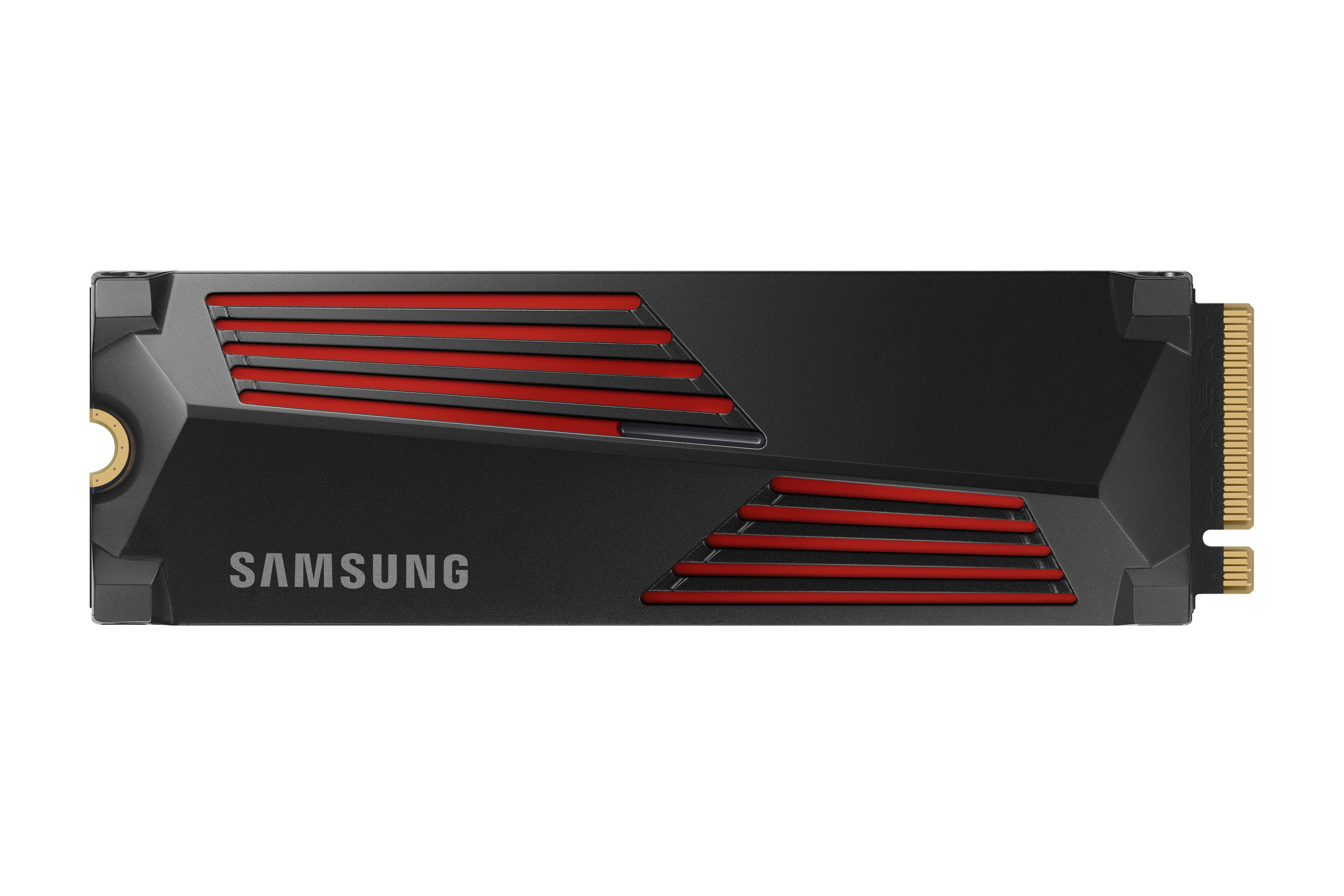 Samsung 990 PRO Heatsink interne SSD (4TB) 7450 MB/S Lesegeschwindigkeit, 6900 MB/S Schreibgeschwindigkeit, mit Kühlkörper