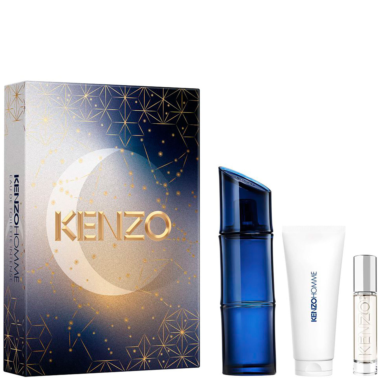 Kenzo Kenzo Homme Coffret Eau de Toilette Intense 110 ml + Gel Douche 75 ml + Vaporisateur de Voyage 10 ml