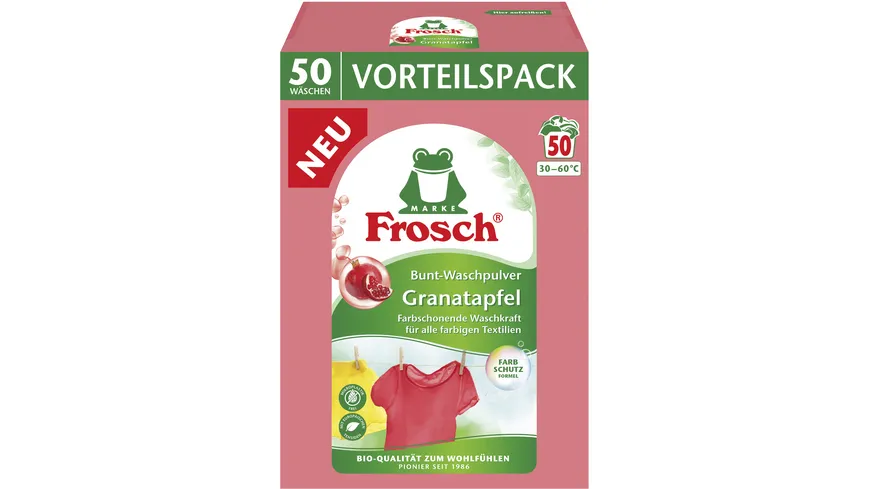 Frosch Bunt-Waschpulver Granatapfel 3.3 kg