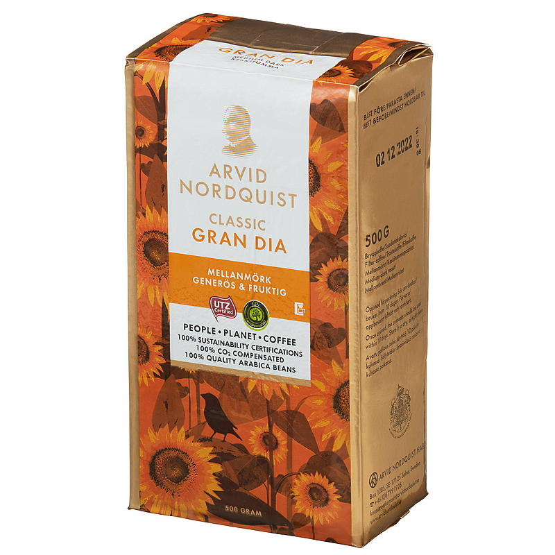 Arvid Nordquist Classic Grand Dia 500g, filtermalt